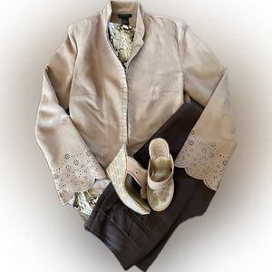 The Limited faux lightweight suede jacket